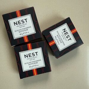 Set of 3 Nest Sicilian tangerine bath bars